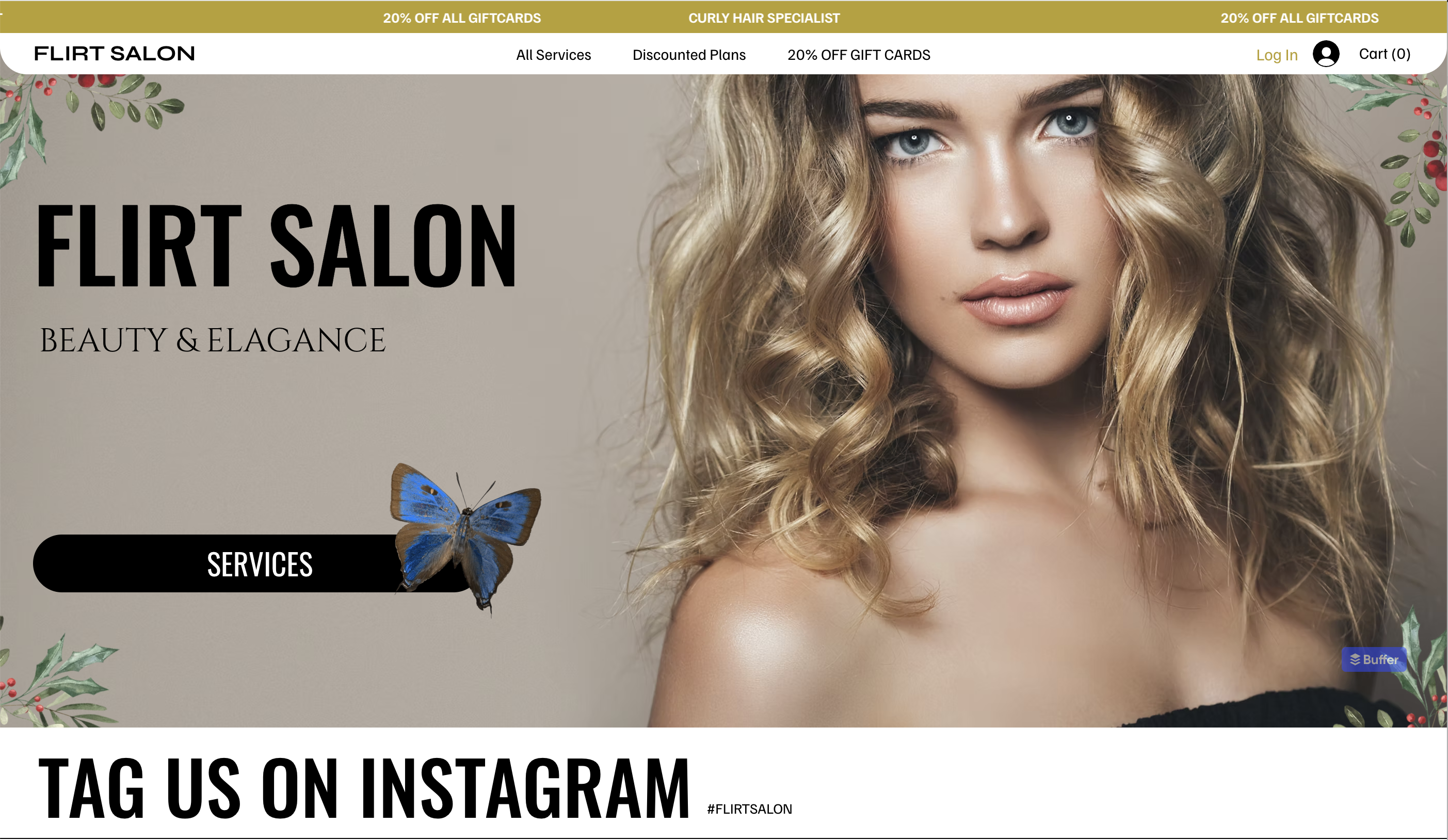 Flirt Salon website