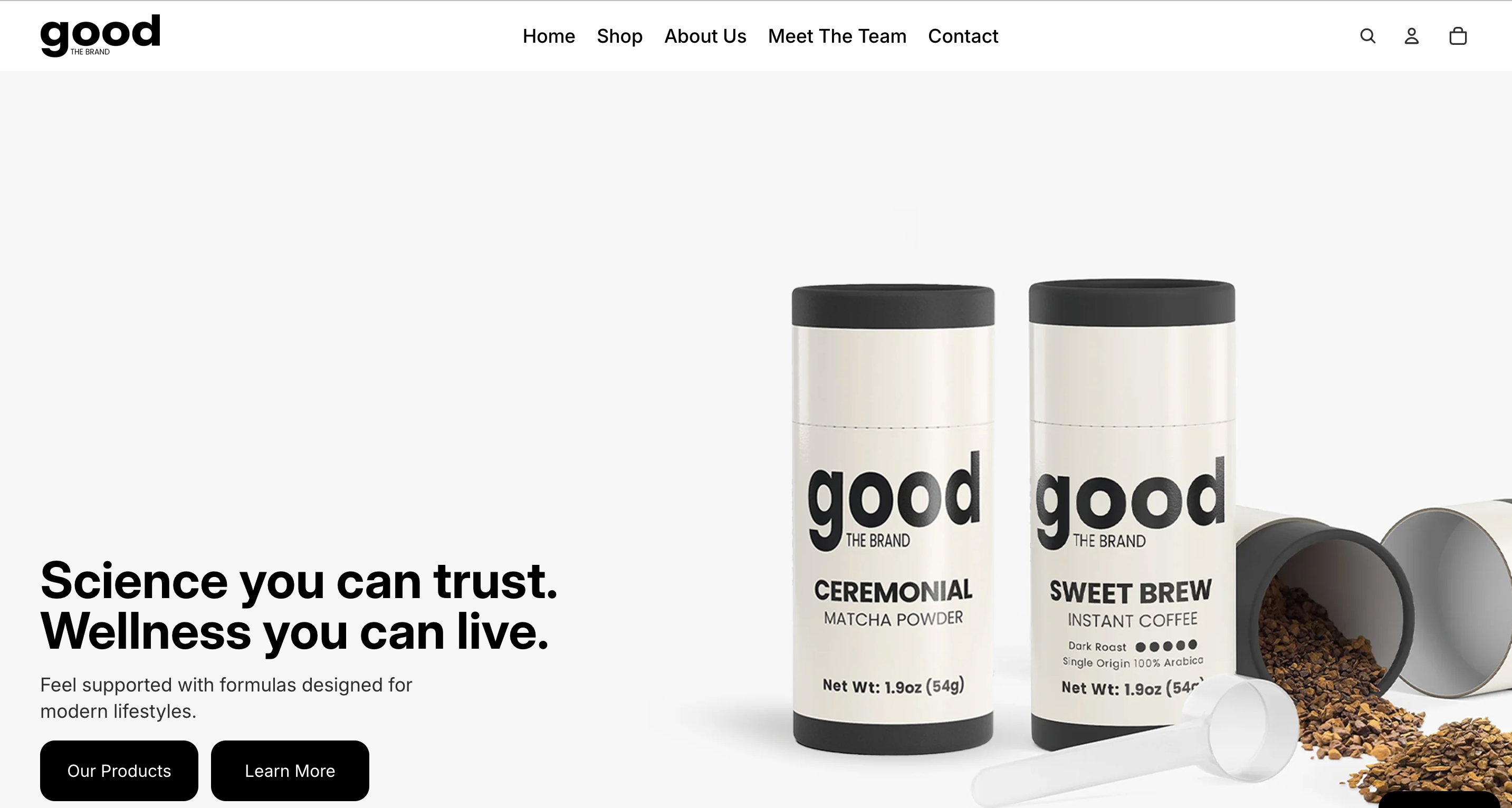 It's Good The Brand website